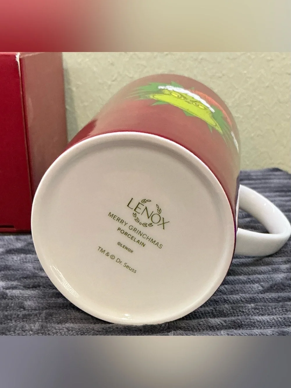 NEW in Box Lenox Merry Grinchmas Magic Mug Heat Sensitive Color Changing